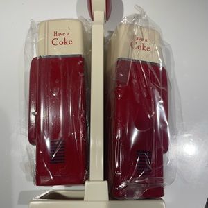Coke salt and pepper shakers